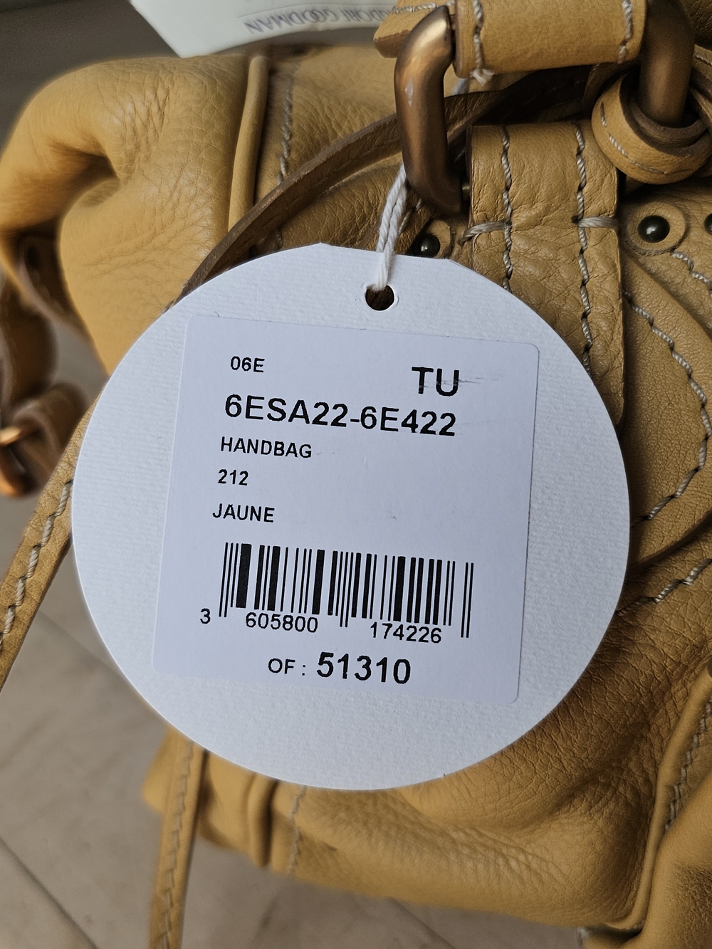 Chloe Vintage Y2K 2006 Paddington Bag Mustard Butter Leather Purse Deadstock NWT - Picture 7 of 16